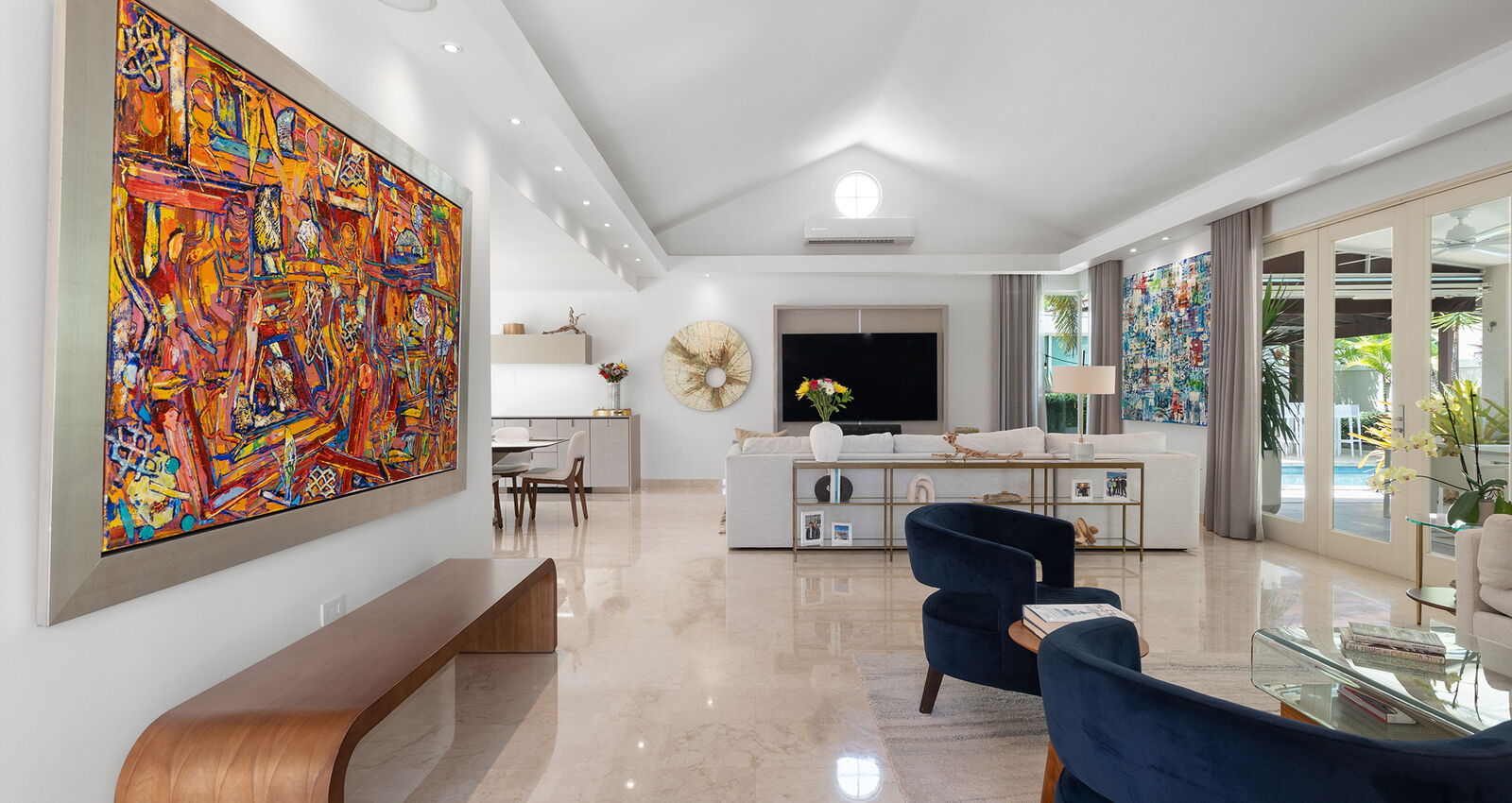 Contemporary Living Room Puerto Rico
