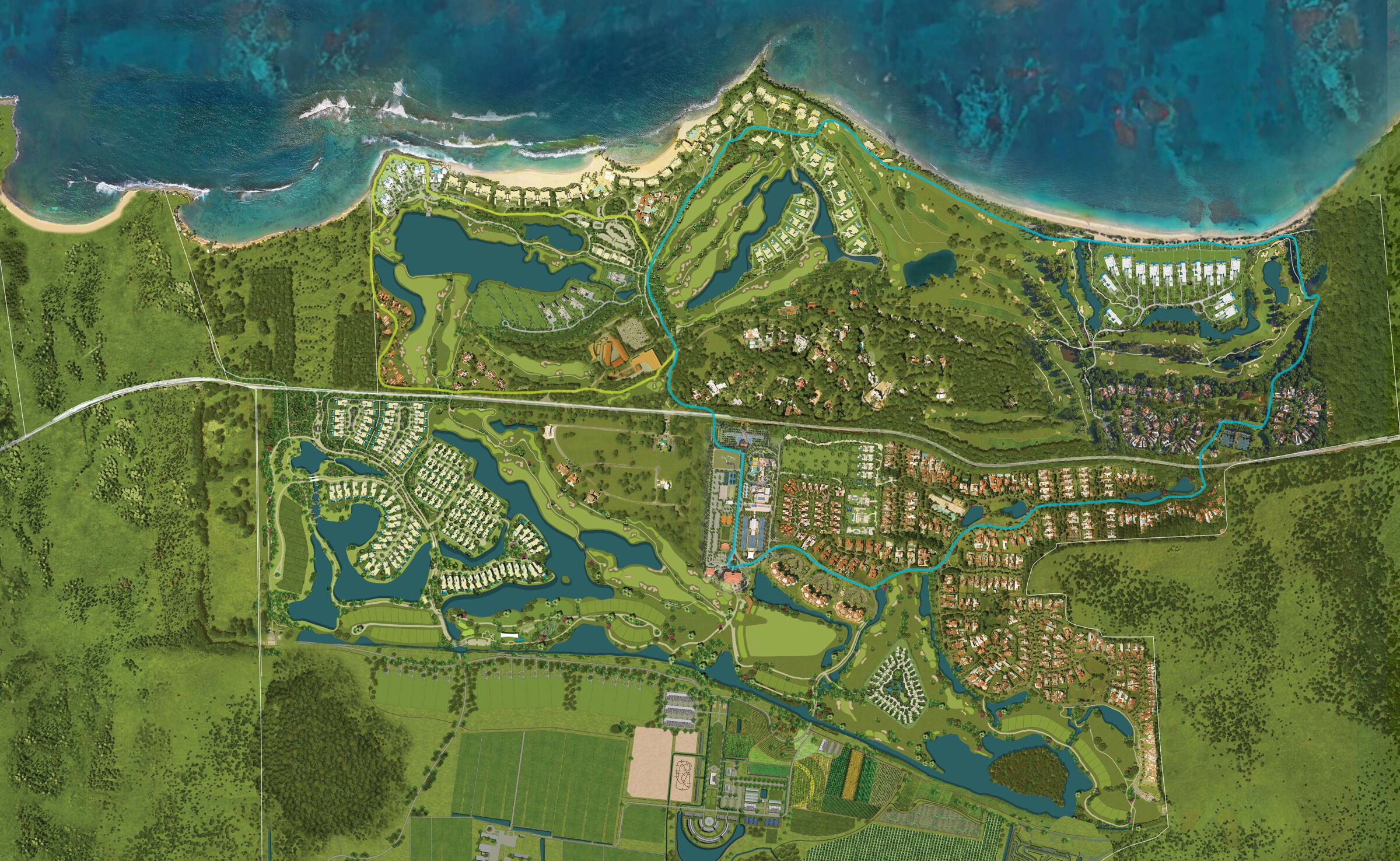 Resort Map - Dorado Beach Resort, image size:2400x1476