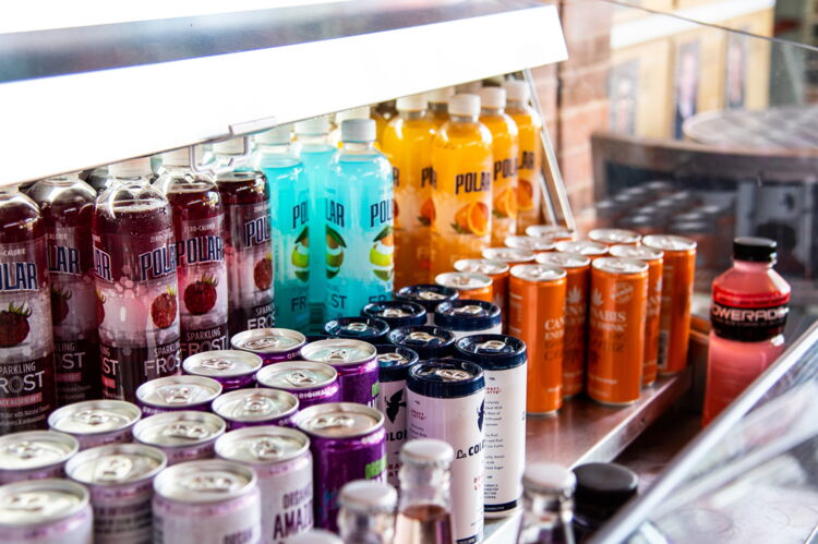 Beverages Available at the Fitness & Wellness Center
