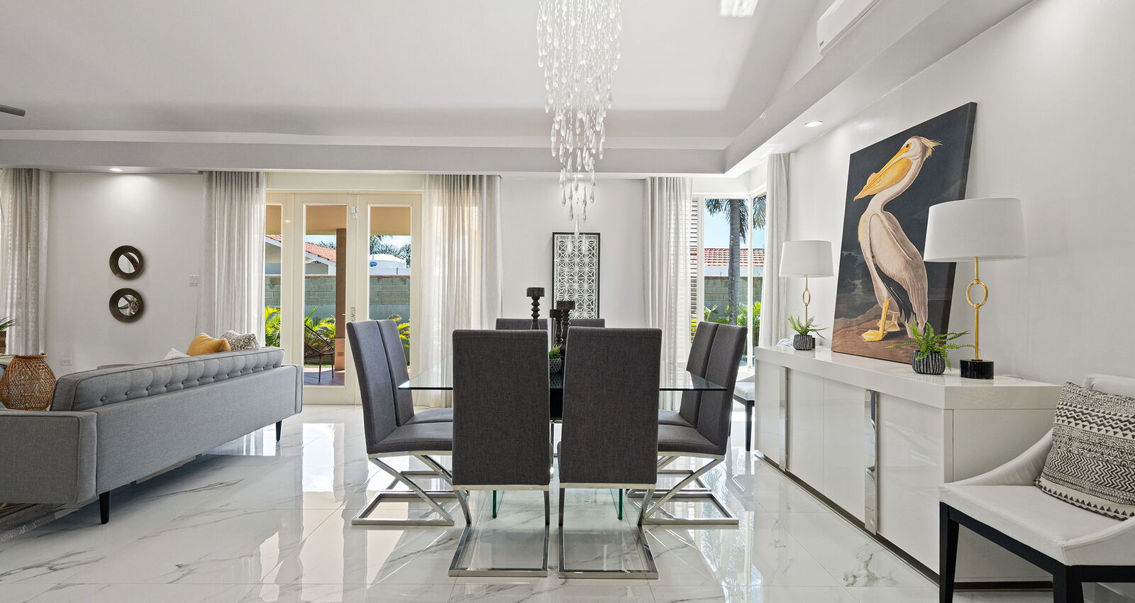 Contemporary Living Room Dorado Beach Puerto Rico